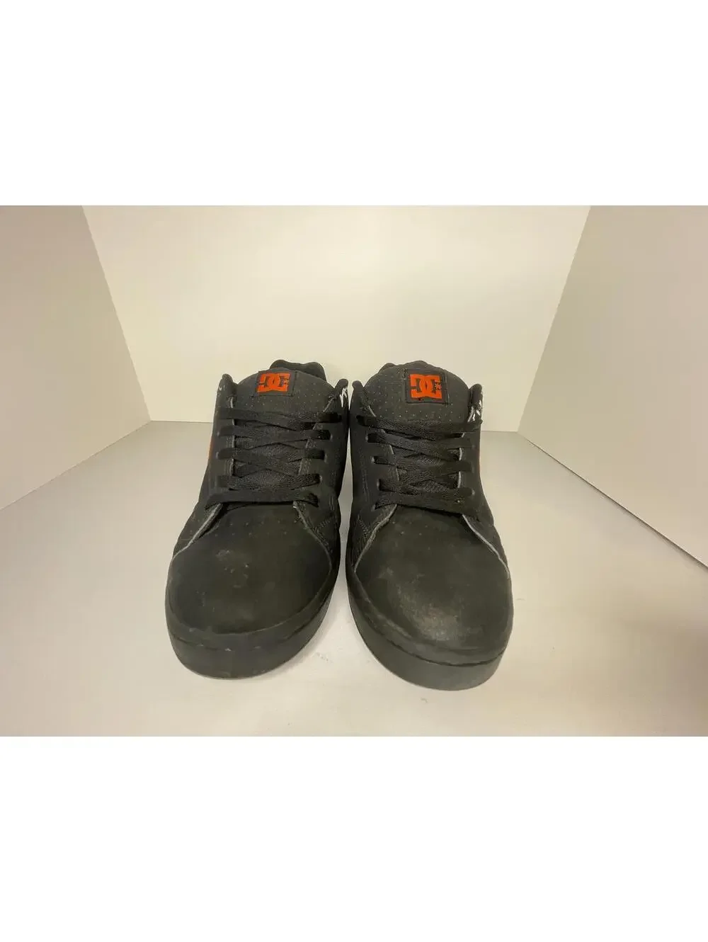 DC Shoes Rob Dyrdek Men's Black and Orange Y2K Skater Shoes 11.5